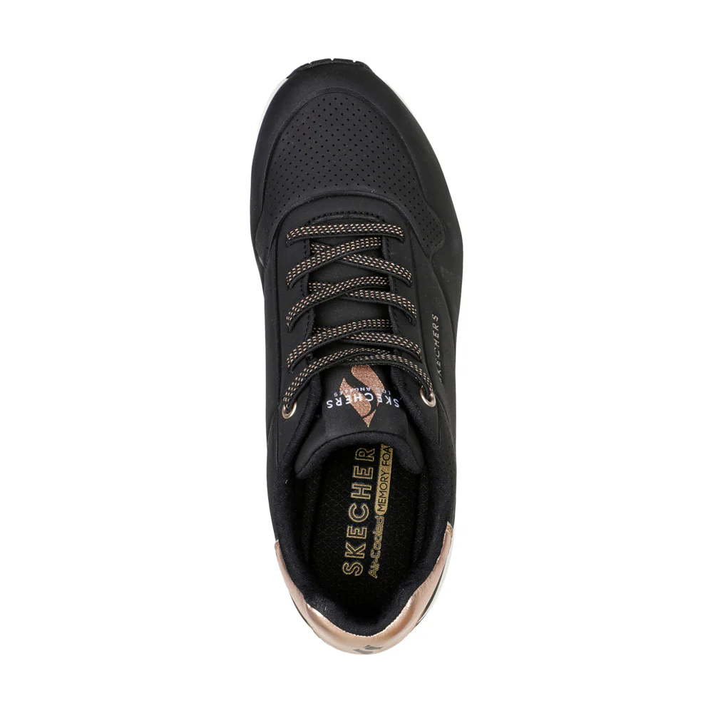 Skechers 155196 Uno Shimmer Away BLK - Image 4