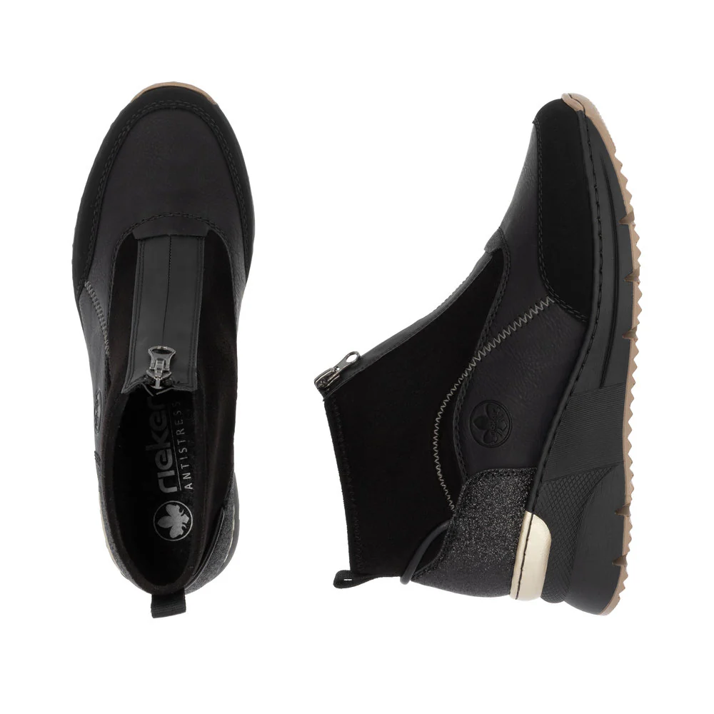 Rieker N6361-00 Black - Image 7